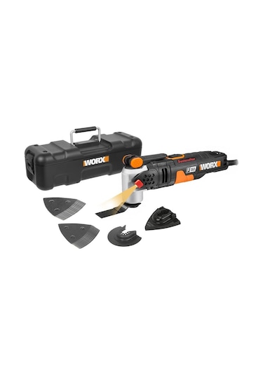 Worx WX681 450 W Profesyonel Çok Amaçlı Kesme Raspalama ve Zımpara + 39 Parça Set