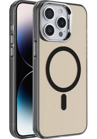 Telefon Kılıfı İphone 15 Kılıf Magsafe Uyumlu Siyah
