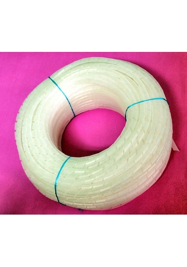 Kablo Toparlayıcı Düzenleyici Spiral No 4- 14 Mm Beyaz Rulo 50 M