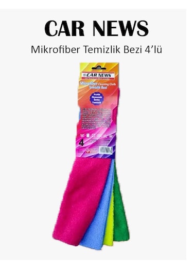 Car News Mikrofiber Temizlik Bezi 4 Adet Ve Universal Pasta Cila 500 Gr