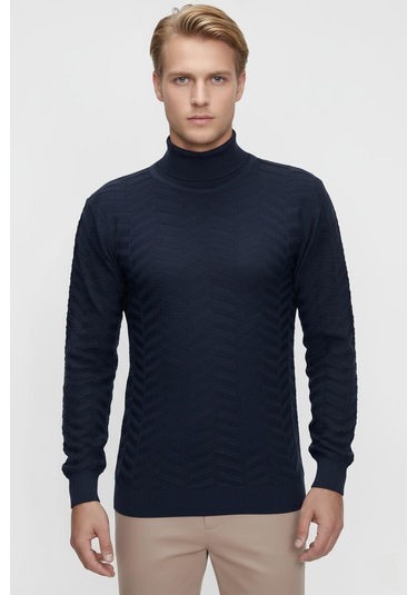 Tr 836 Lacivert Balıkçı Triko Lacivert