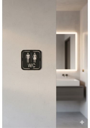 Wc Tabelası, Tuvalet Levhası, Kadın Erkek Tabela, Yönlendirme Levhaları 34
