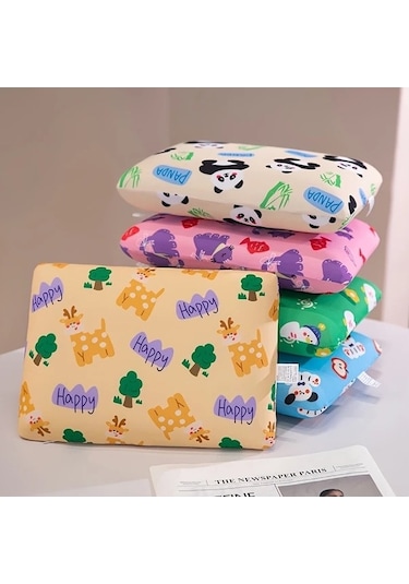 Trendooze Yaz Mini Yastık Sunshine022 Orange Kahverengi Yumuşak Makinede Yıkanabilir Ofis Kamp Seyahat Açık Kahverengi Açık Kahverengi