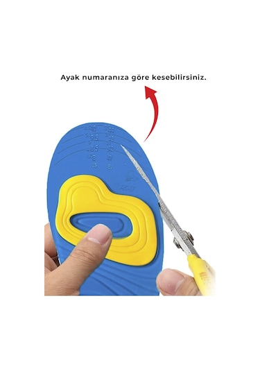 Silikon Darbe Emici Jel Tabanlık - Kesilebilir Günlük Tabanlık