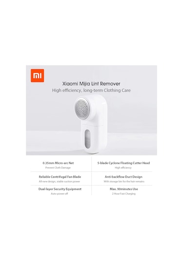 Xiaomi Mijia Şarjlı Tüy Temizleme Makinesi + 1 Adet Yedek Bıçak