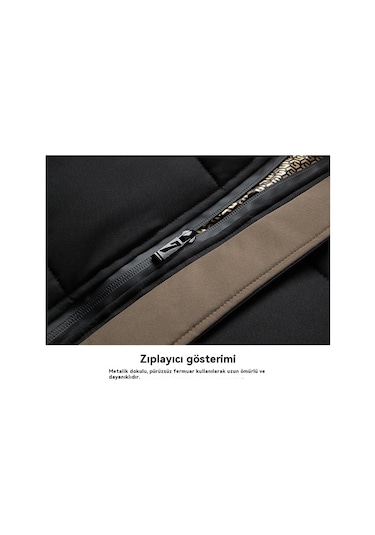 2025 Yeni Grafen Termal Konsantre Hafif Pamuklu Ceket Haki