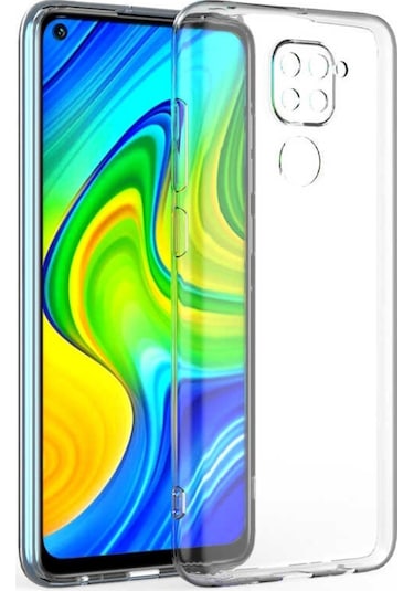 Xiaomi Redmi Note 9 Kılıf Zore Kamera Korumalı Süper Silikon Renksiz