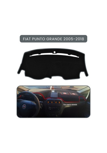 Fıat Punto Grande 2005-2018 Modellerine Uyguntorpido Koruma Halısı Gri Kenar