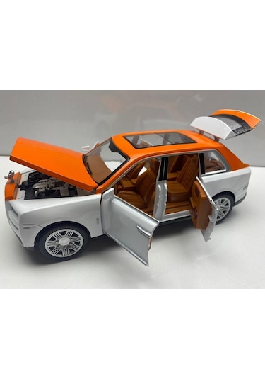 Metal Model Oyuncak Araba 1.24 Koleksiyon Araba Kapılar Açılır Sesli Işıklı Kırmızı