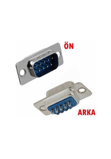 9 Pin Erkek D-Sub Konnektör Db9 Lehim Tipi Rs232 Seri Pc