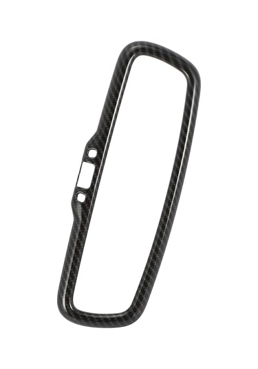 Konesam Alfa Romeo Giulia Stelvio 2016-2018 İç Mekan Ayna Çerçevesi, Karbon Fiber Desenli Abs Plastik, Kolay Kurulum, Çift Taraflı Yapıştırıcıyla