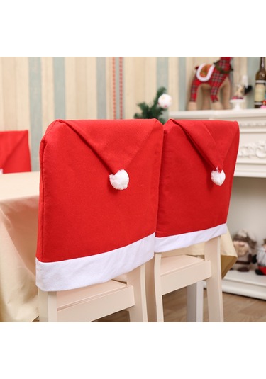 Qingmipy Noel Sandalye Kılıfı - 3d Kesimli Şık Kumaştan Yapılmış Parti Dekorasyonu Çok Renkli