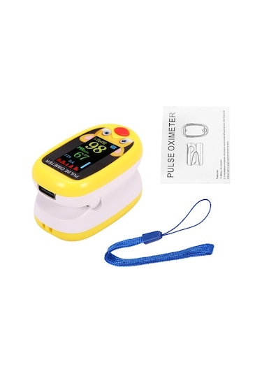 Createtech Vkemall Spo2 Sarı Pulse Oksimetresi Oksijen Doygunluk Ve Nabız Ölçer, Mini Parmak Ucu Monitörü, Çocuk Ve Yetişkinler İçin