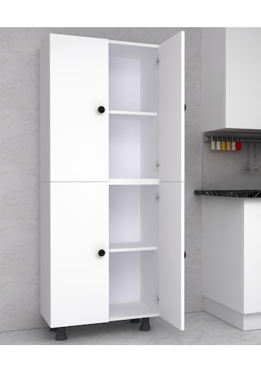 Labelladizayn 4 Bölmeli Çok Amaçlı Dolap 50 Cm %100 Mdf