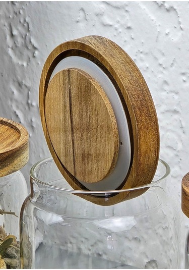 Akasya 3lü Kavanoz Seti - Cam Kavanoz Takımı - 3x600 Ml