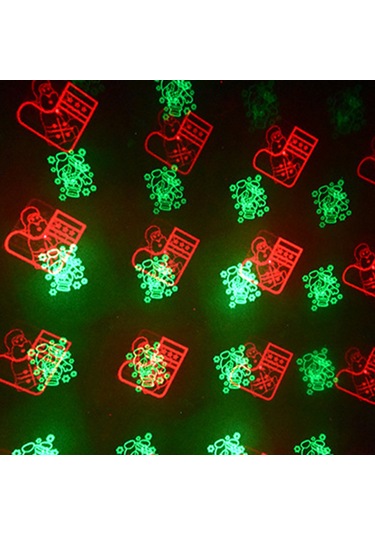 Teltree Usb Projeksiyon Işığı Otomatik Döner Sesli Kontrollü Renkli Animasyonlu Noel Araba Ev Dekorasyon Işığı C208-noel C Grubu Çok Renkli