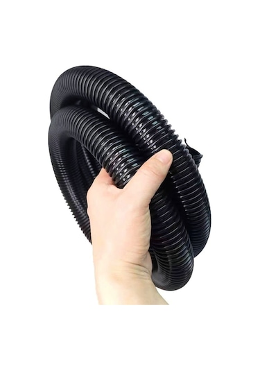 Lg Endüstriyel Süpürgeler İçin Uyumlu 5 Metre Hortumu 32 Mm Çaplı Siyah Renkli