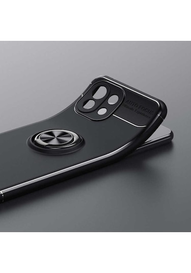 Xiaomi Mi 11 Lite Kılıf Zore Ravel Yüzüklü Silikon Kılıf