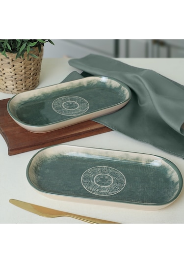 Keramika Maya Noyan Kayık Tabak 28 Cm 2 Adet 20790