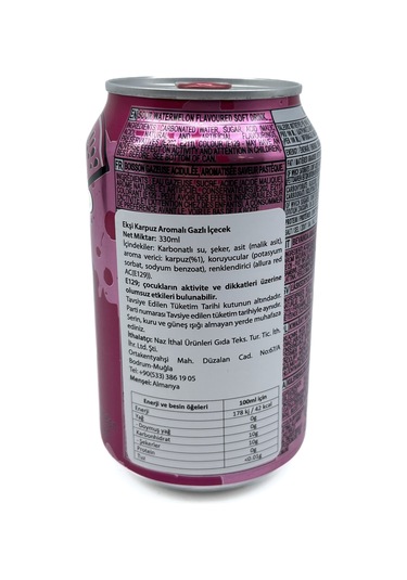 Warheads Sour Watermelon Soda - Ekşi Karpuz Aromalı Gazlı İçecek 330ml