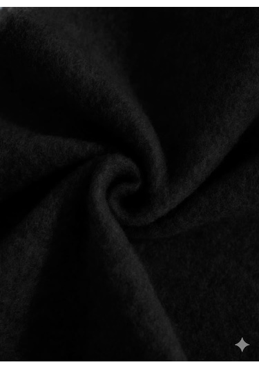 Afri Siyah Oversize Ayıcık Baskılı Kaşkorse Ribanalı 3 İplik Sweatshirt Siyah