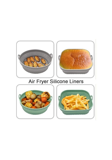Katlanabilir Hava Fritözü Silikon Astar Yeniden Kullanılabilir