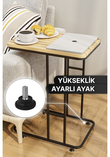 Bino Modern Masif Orta ve Ahşap Zigon Sehpa