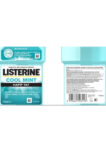Listerine Cool Mint Ağız Bakım Suyu 250 ML