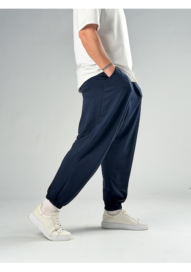 Cocopelli Pileli Lacivert Erkek Jogger Pantolon Coc2857