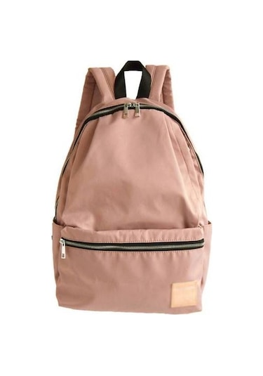 Şık Ve Minimalist Japon Tarzı Kadın Sırt Çantası - Ortaokul Öğrencileri İçin Dayanıklı Naylon Okul Çantası, Pratik Seyahat Çantası Pembe
