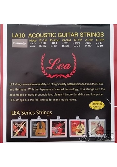 Lea La-10 010 Akustik Gitar Teli