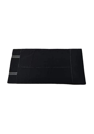 Springsun Yolculuk İçin Kadife Kuyumluk Saklama Çantası - 16 Tane Kolye/bilezik Bölmesi İle Dolaşım Kolaylığı Ve Korumalı Tasarım Siyah Berdo