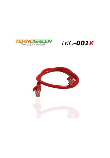 Teknogreen Tkc-001K 1M. Cat6 Kablo Kırmızı