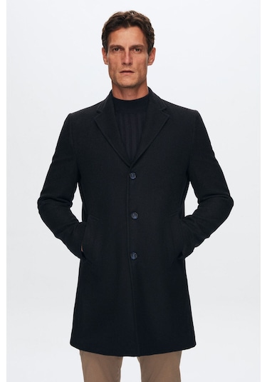 Ds Damat Regular Fit Lacivert Mono Yaka Kaşe Kaban 5HF08ORT10000 Lacivert Ds Damat Regular Fit Lacivert Mono Yaka Kaşe Kaban 5HF08ORT10000 Lacivert