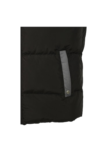 Erkek Slim Fit Siyah Rüzgar Ve Su Itici Termo Iç Astarlı Nefes Alabilen Yelek Ncs Jeans 4514-Siyah