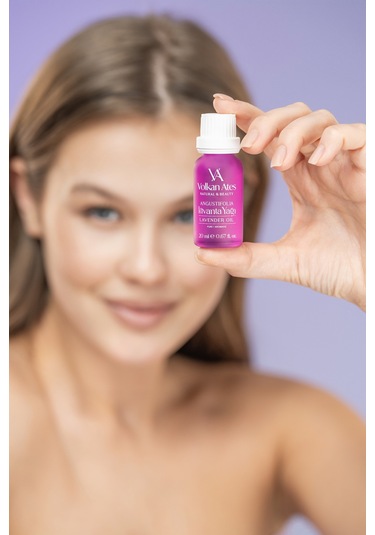 Volkan Ates Natural & Beauty Lavandula Angustifolia Saf Lavanta Yağı İçten Damlalıklı 20 Ml