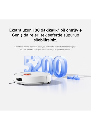 Xiaomi Robot Vacuum H40 Akıllı Robot Süpürge + Mop 10000pa (Xiaomi Türkiye Garantili)