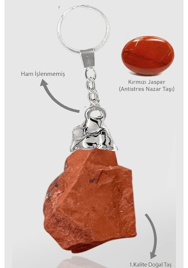 Sertifikalı Ham İşlenmemiş Model Kırmızı Jasper Taşı Doğal Taş An