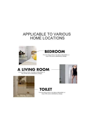 Fayans Kare Yapışkan Kırılmaz Kendinden Yapışkanlı Çıkarılabilir Giydirme Cam Duvara Monte Tam Boy Ayna