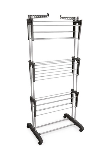 Perilla Tiga 3 Katlı Tekerlekli Çamaşır Kurutmalığı