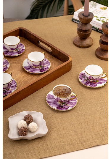 Emsan Arya 6 Kişilik Kahve Fincan Takımı 80 Ml