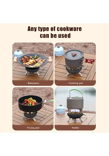 Zilinn Brs-201a Taşınabilir Kamp Gaz Sobası 16000w Yüksek Basınçlı Propan Bütan Gaz Brülörü Piezo Ateşlemeli Açık Acil Durum Sobası Siyah