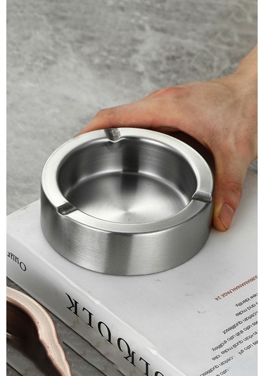 Çelik 11 Cm Kafe Restaurant Lokanta Yuvarlak Kül Tablası Küllük Mt168by