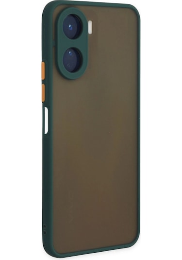 Vivo Y16 Kılıf Montreal Silikon Kapak - Yeşil