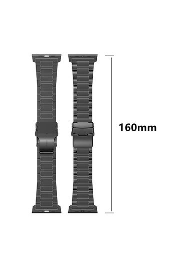 iOs Watch Uyumlu Se 2023 İçin 44mm 26mm Emniyet Tokası Titanyum Alaşımlı Saat Bandı Gümüş