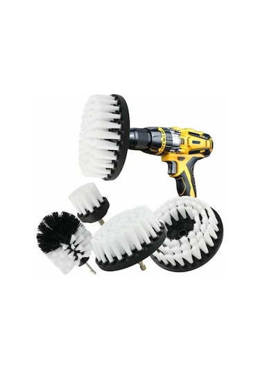 Adet Fırça Temizleme Fırçası, Araba Matkabı, Fayans, Halı, Küvet, Mutfak, Banyo, Beyaz Fırça İçin Uygundur