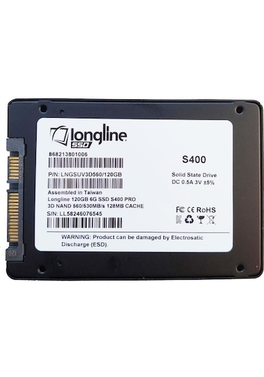 Longline S400 Pro LNGSUV3D560/240GB 2.5" 240 GB SATA 3 SSD