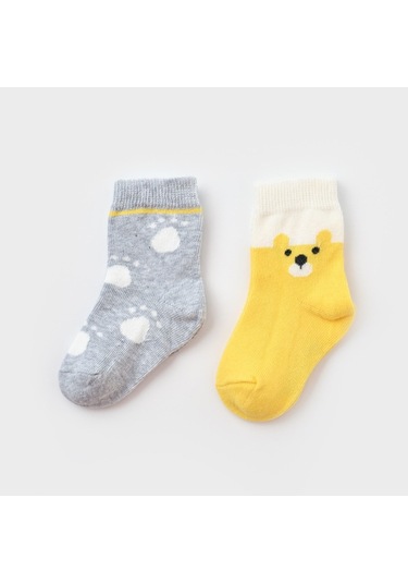 Biorganic 68413 Happy Bear 2'li Bebek Çorabı