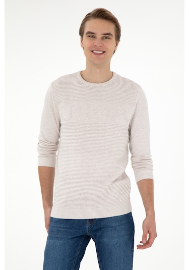 U.s. Polo Assn. Erkek Taş Melanj Kazak /triko 50293089-vr225 Taş Melanj