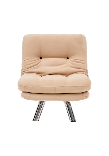 Pafu Hippo Yataklı Tekli Koltuk - Krem Krem